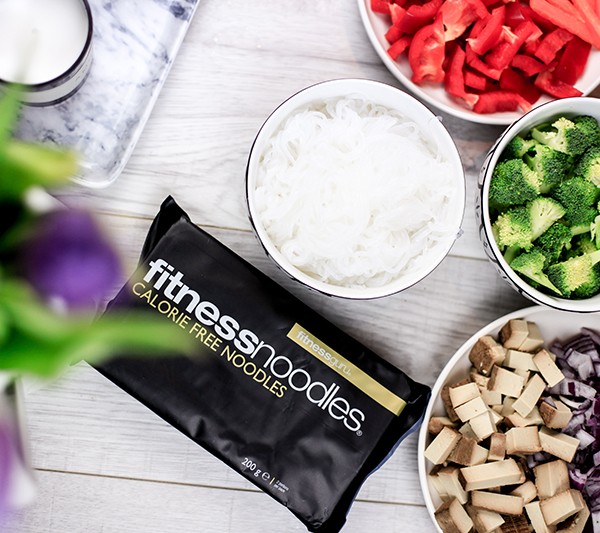 Fitness Noodles mit Gemüse & Tofu