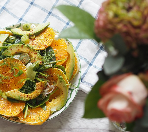 Orangen Avocado Salat