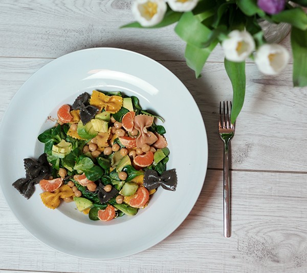 Nudelsalat mit Mandarinen