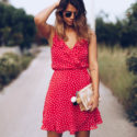 red polka dots